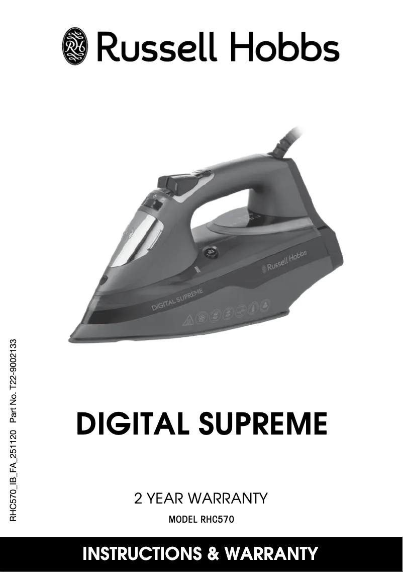 Página 1 del manual Manual de usuario Russell Hobbs Digital Supreme RHC570