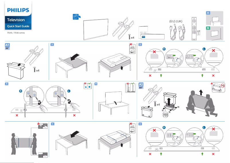 Página 1 del manual Guía de inicio rápido Philips 65PUS7506
