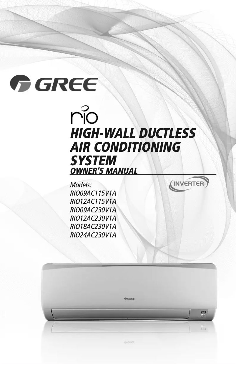 Página 1 del manual Manual de usuario Gree RIO18AC230V1AH