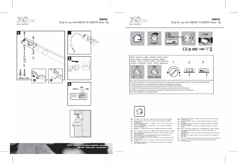 Imagen de la primera página del manual del dispositivo XQ0927