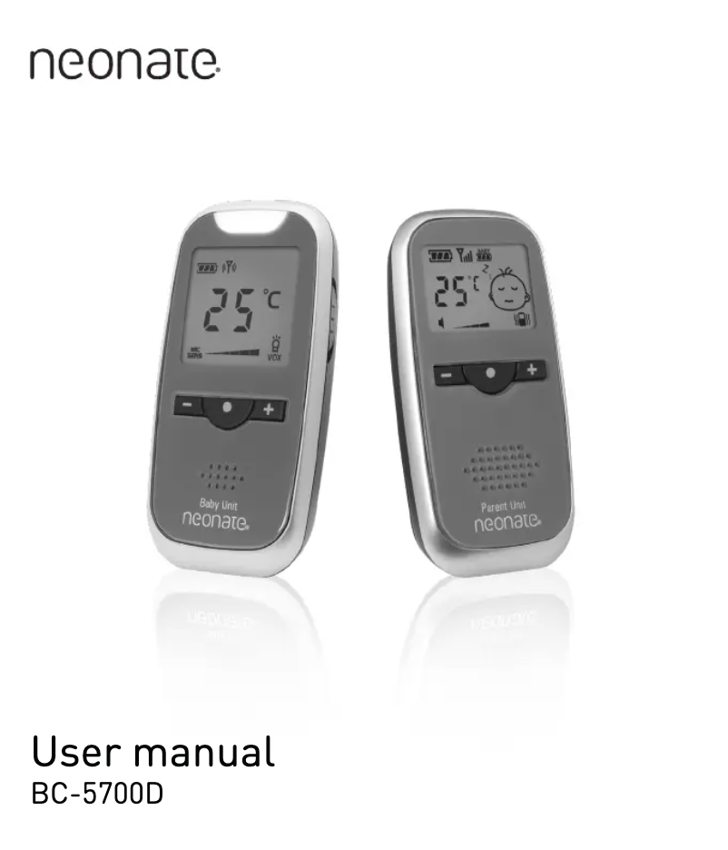 Imagen de la primera página del manual del dispositivo BC-5700D