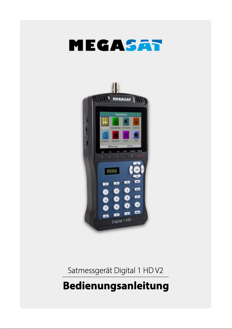 Página 1 del manual Manual de usuario Megasat Satmeter Digital 1 HD