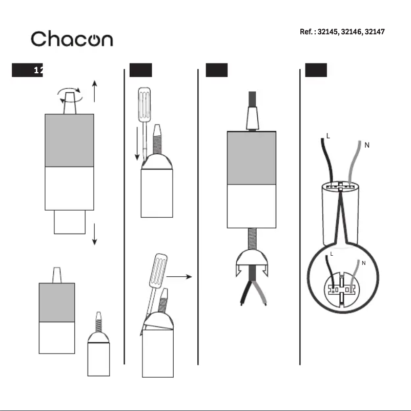 Página 1 del manual Manual de usuario Chacon 32145