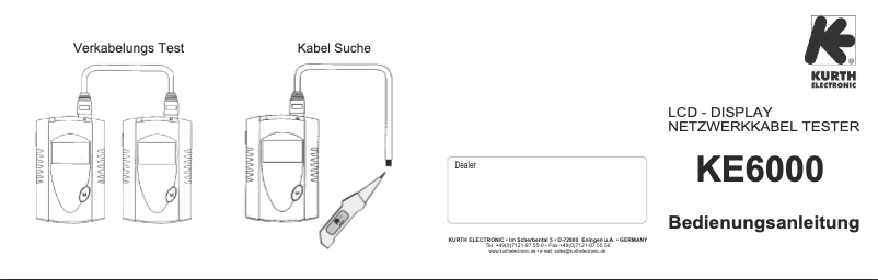 Imagen de la primera página del manual del dispositivo KE6x01