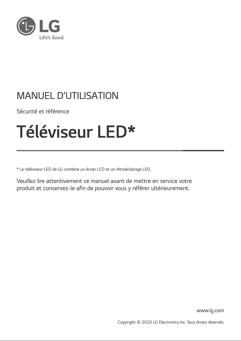 Imagen de la primera página del manual del dispositivo 49UN7100PVA