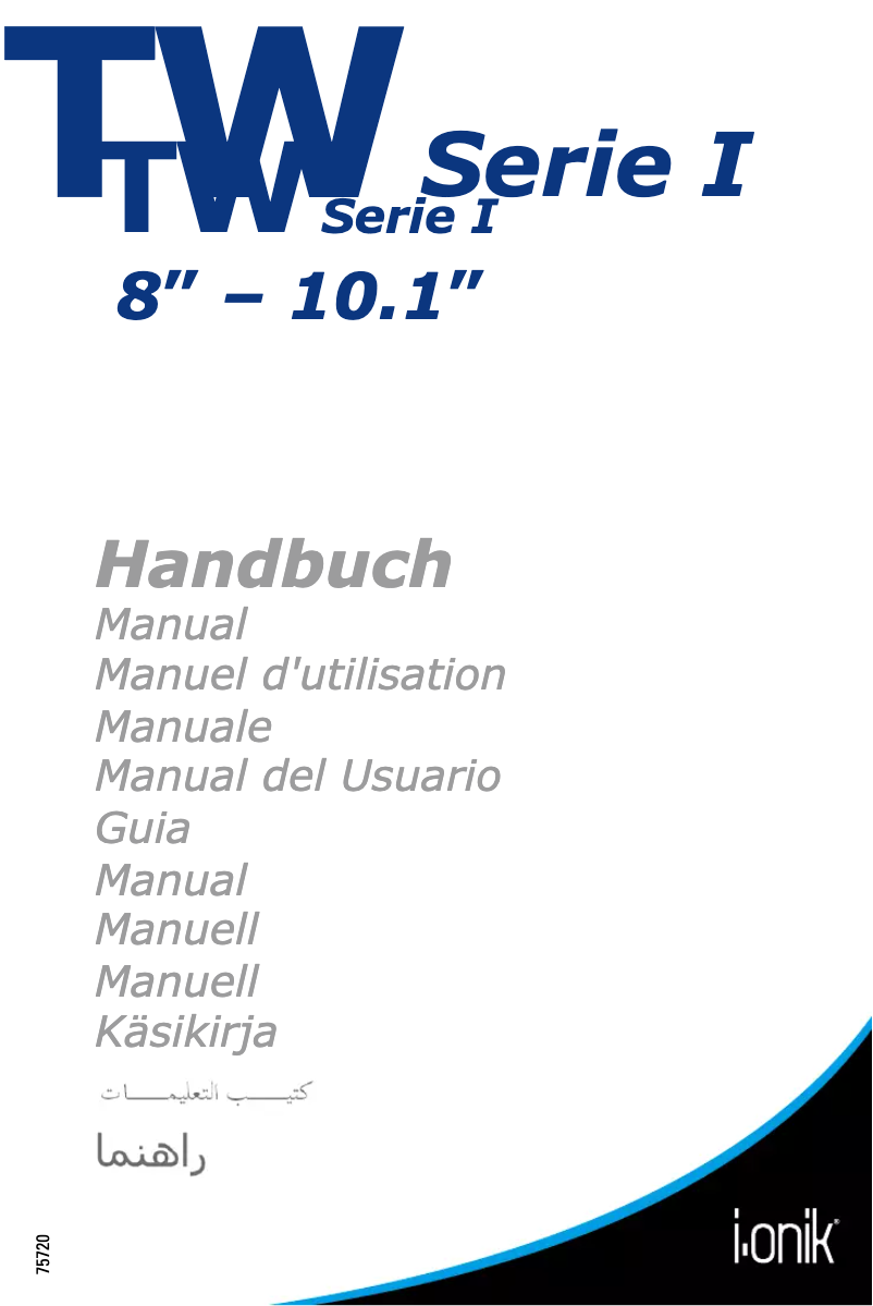 Imagen de la primera página del manual del dispositivo TW 10.1