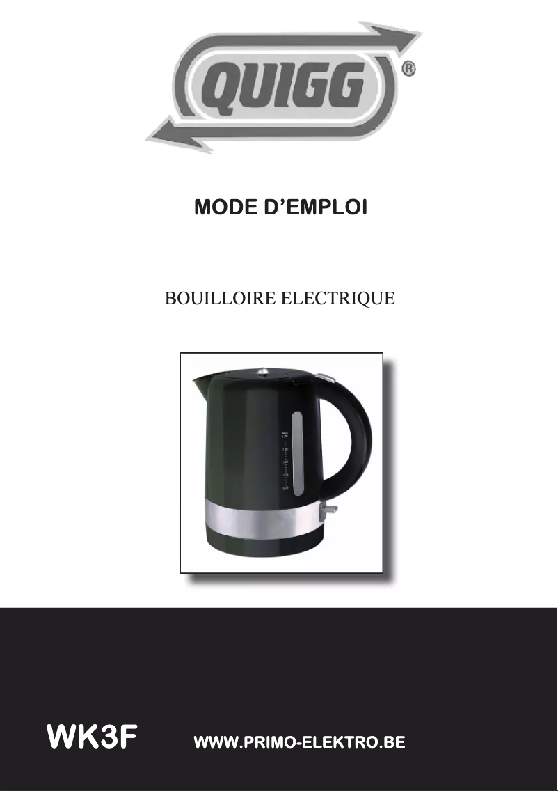 Página 1 del manual Manual de usuario Quigg WK3