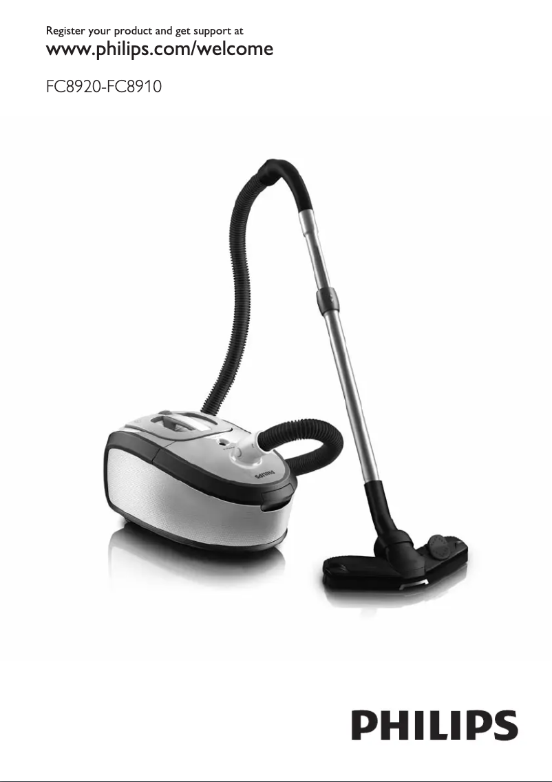 Imagen de la primera página del manual del dispositivo HomeHero FC8920