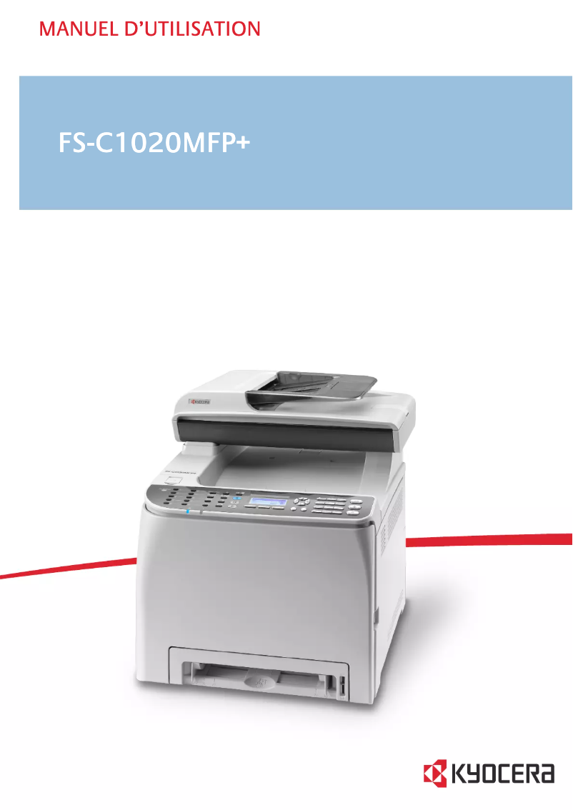 Imagen de la primera página del manual del dispositivo FS-C1020MFP+