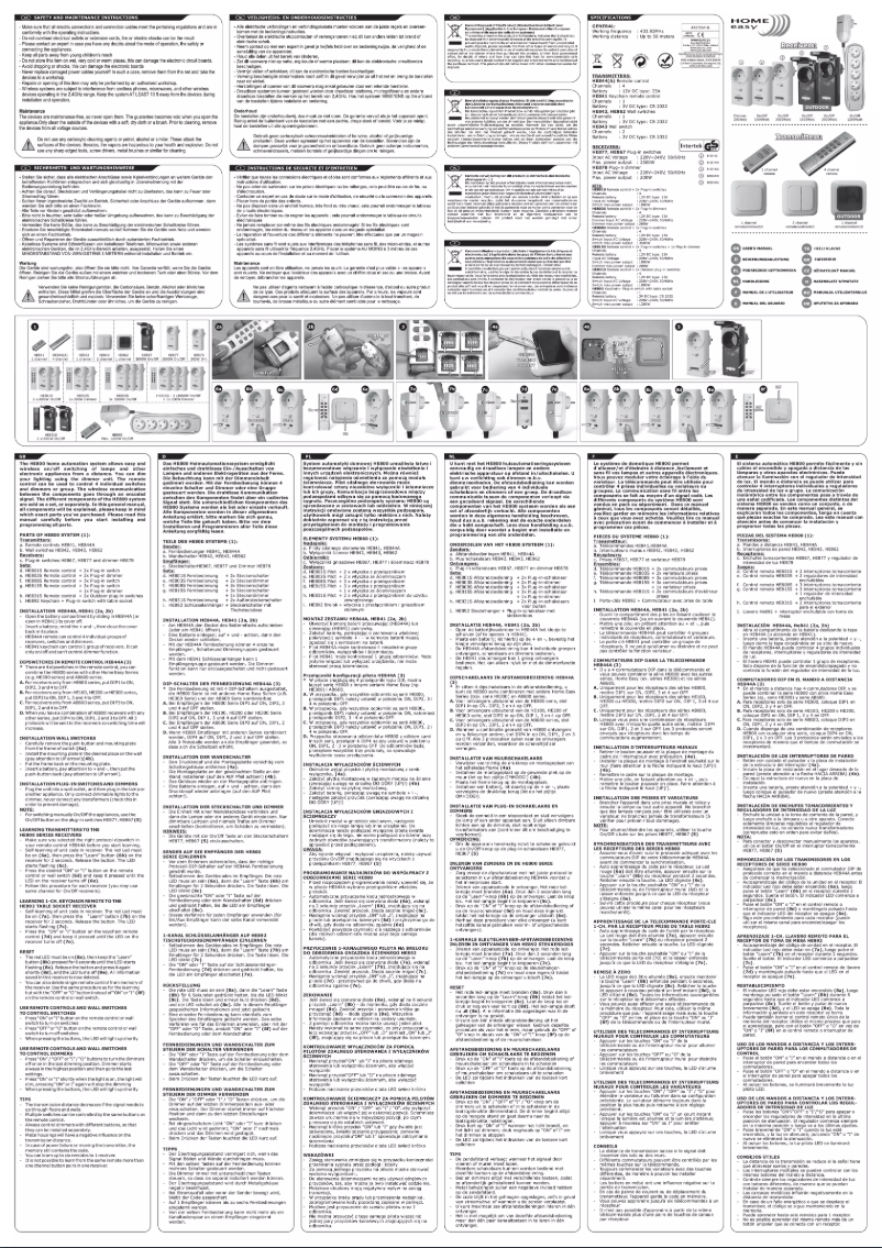 Imagen de la primera página del manual del dispositivo HE802SA