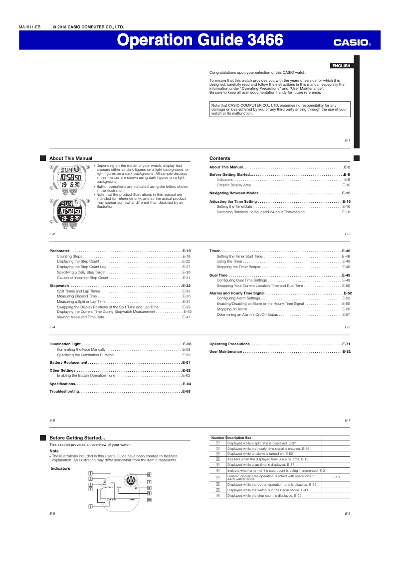Imagen de la primera página del manual del dispositivo Collection WS-2000H-2AVEF