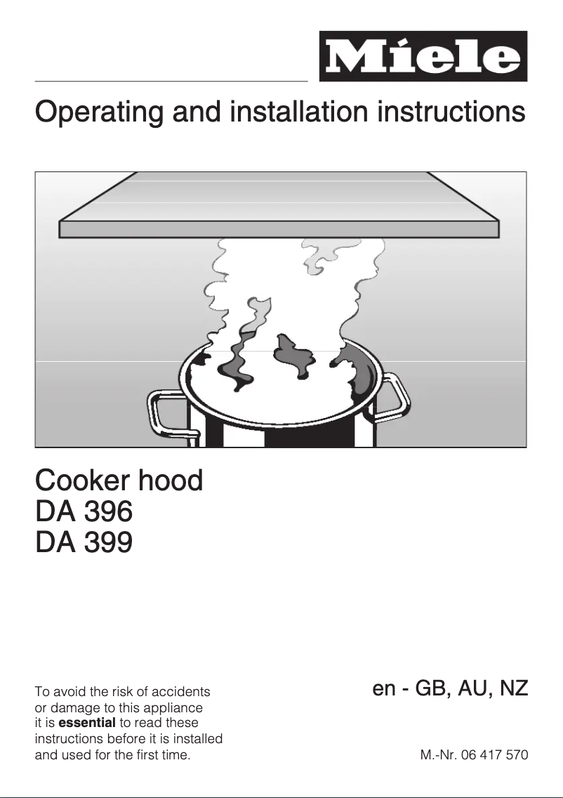 Imagen de la primera página del manual del dispositivo DA 399-5 Ext