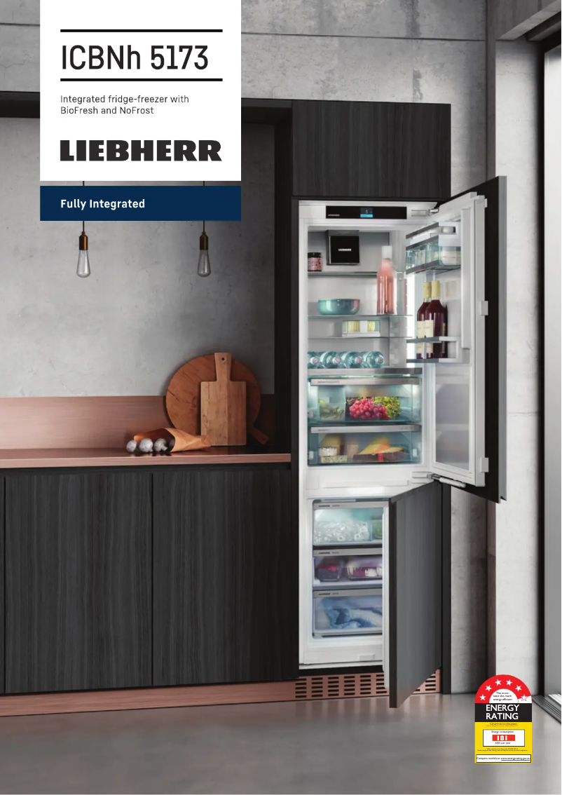 Página 1 del manual Ficha técnica Liebherr ICBNH5173LH