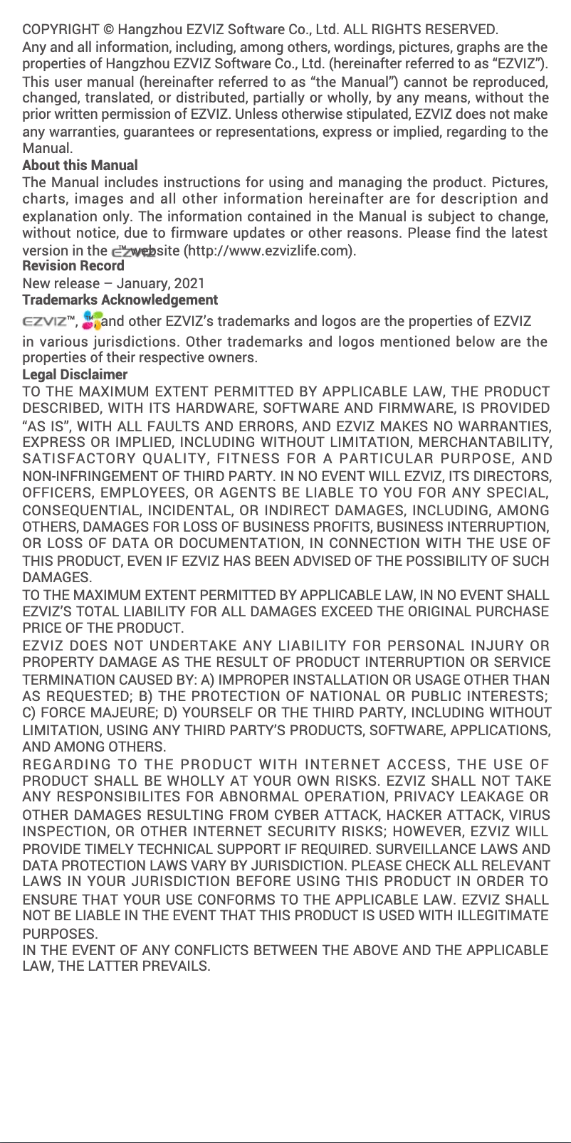 Página nº 1 - Manual de usuario EZVIZ C3TN