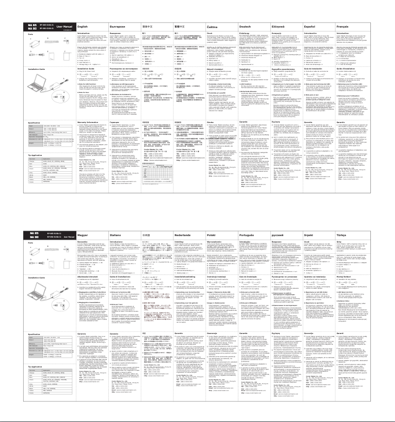 Página nº 1 - Manual de usuario Cooler Master NA 65