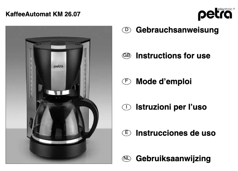 Imagen de la primera página del manual del dispositivo KM 26.07