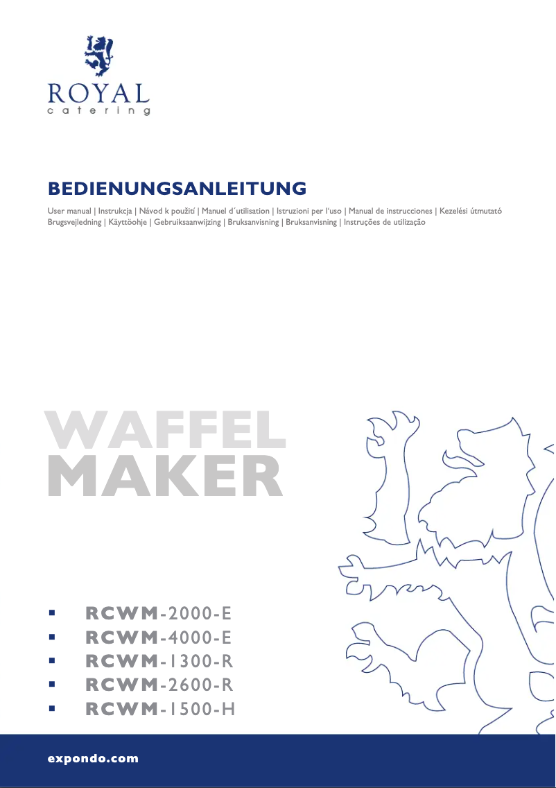 Página 1 del manual Manual de usuario Royal Catering RCWM-2600-R