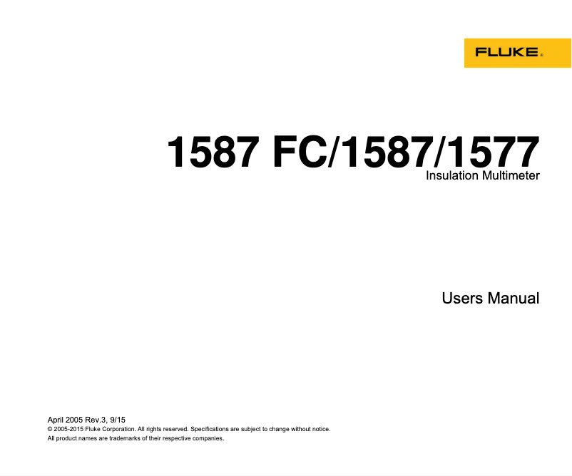 Imagen de la primera página del manual del dispositivo 1577