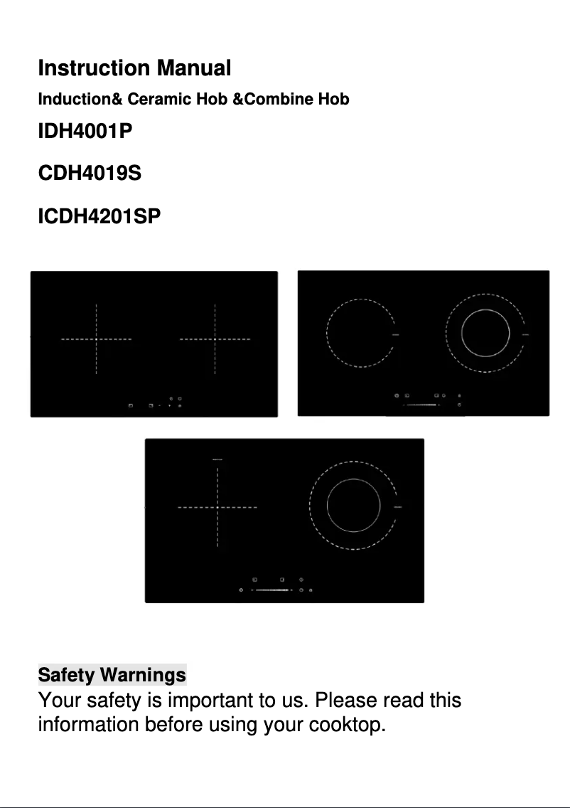 Imagen de la primera página del manual del dispositivo YL-CDH4019S