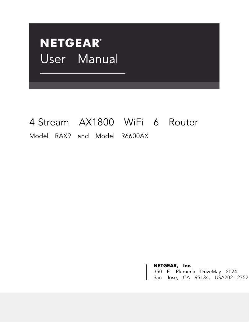 Página nº 1 - Manual de usuario Netgear Nighthawk RAX9