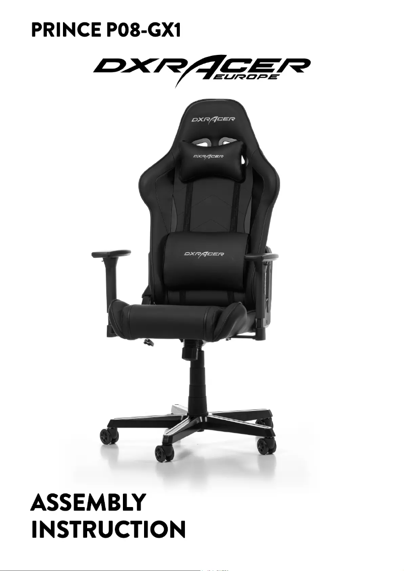 Página nº 1 - Manual de usuario DXRacer PRINCE P08-N