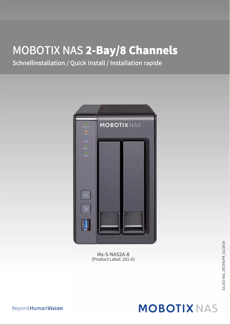 Página nº 1 - Manual de usuario Mobotix MX-S-NAS2A-8