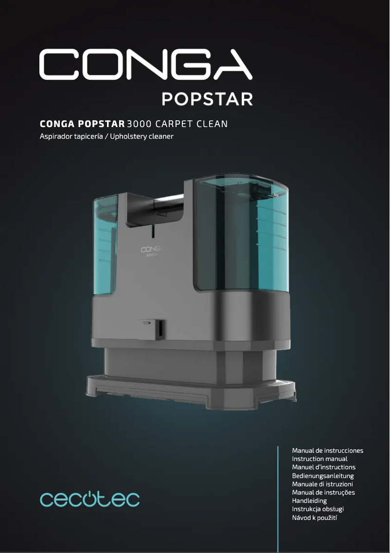 Imagen de la primera página del manual del dispositivo Conga 3000 Carpet&Clean L