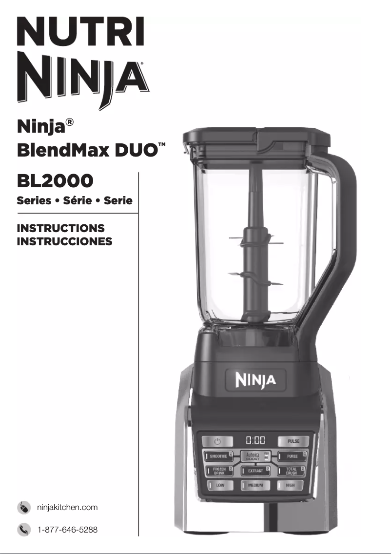 Página 1 del manual Manual de usuario Ninja BlendMax Duo BL2013