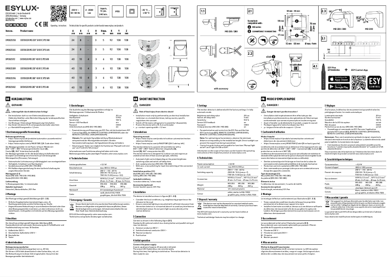 Imagen de la primera página del manual del dispositivo MD 230