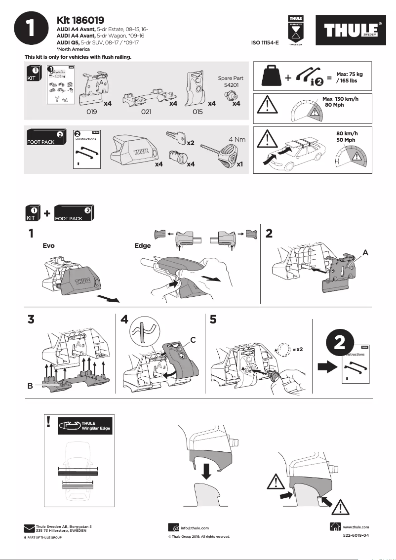 Imagen de la primera página del manual del dispositivo Kit 186019