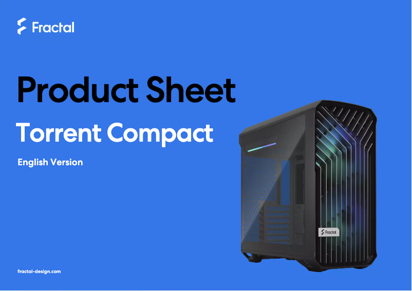Página 1 del manual Ficha técnica Fractal Design Torrent Compact