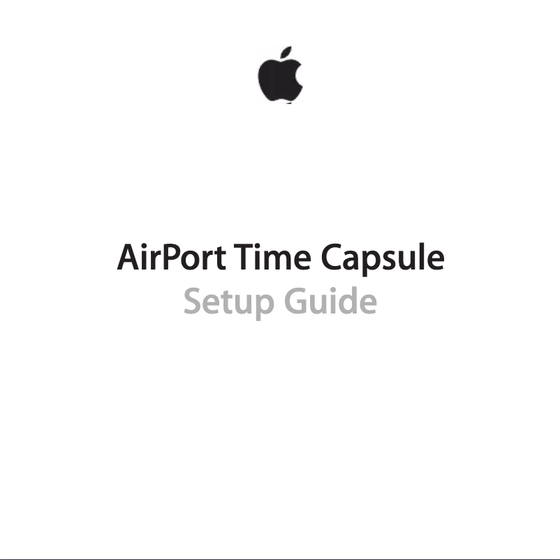 Página 1 del manual Manual de usuario Apple AirPort Time Capsule