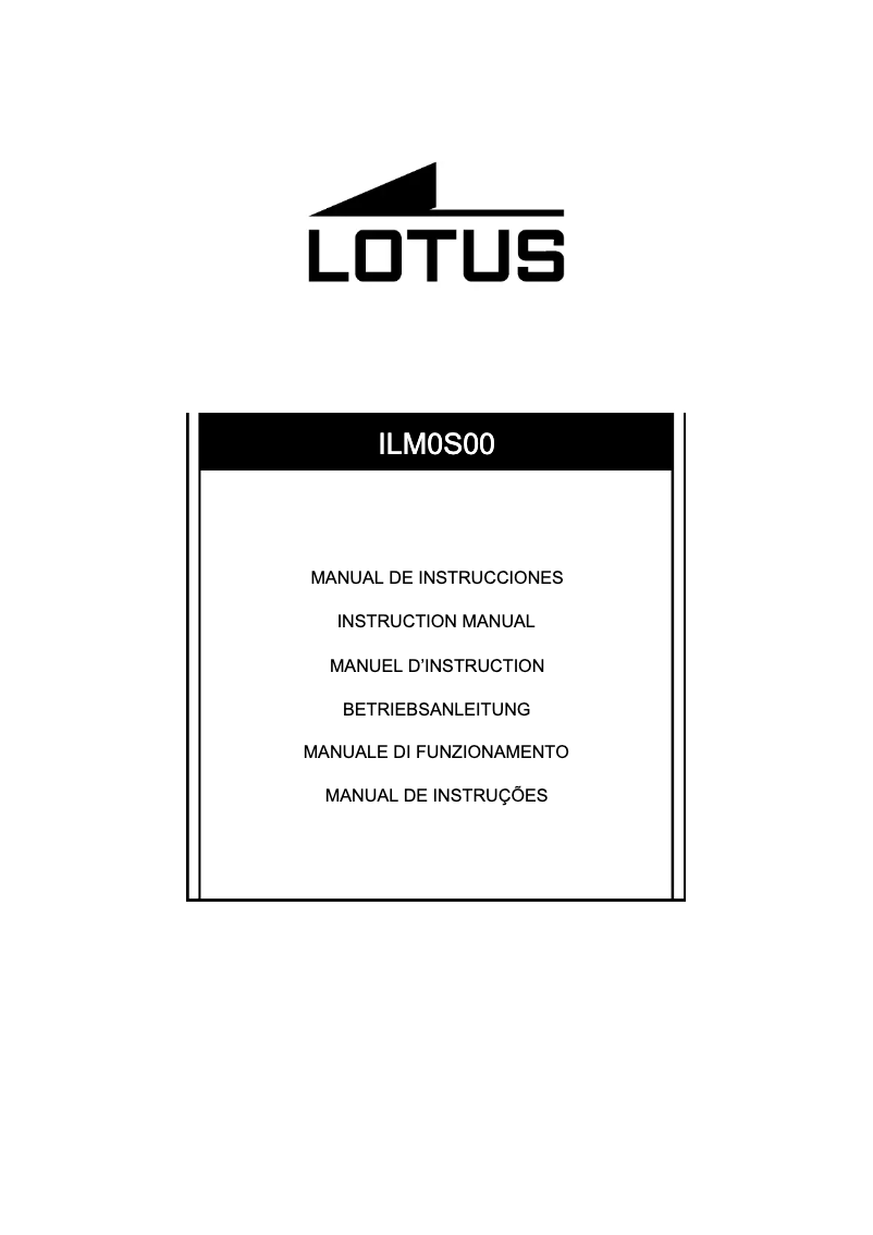 Página 1 del manual Manual de usuario Lotus 10139