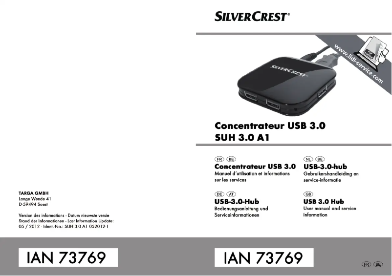 Página 1 del manual Manual de usuario SilverCrest SUH 3.0 A1