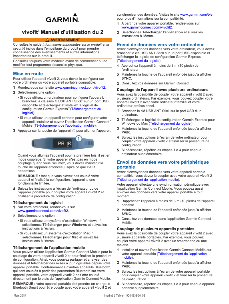 Imagen de la primera página del manual del dispositivo PNVIVO2HR-W