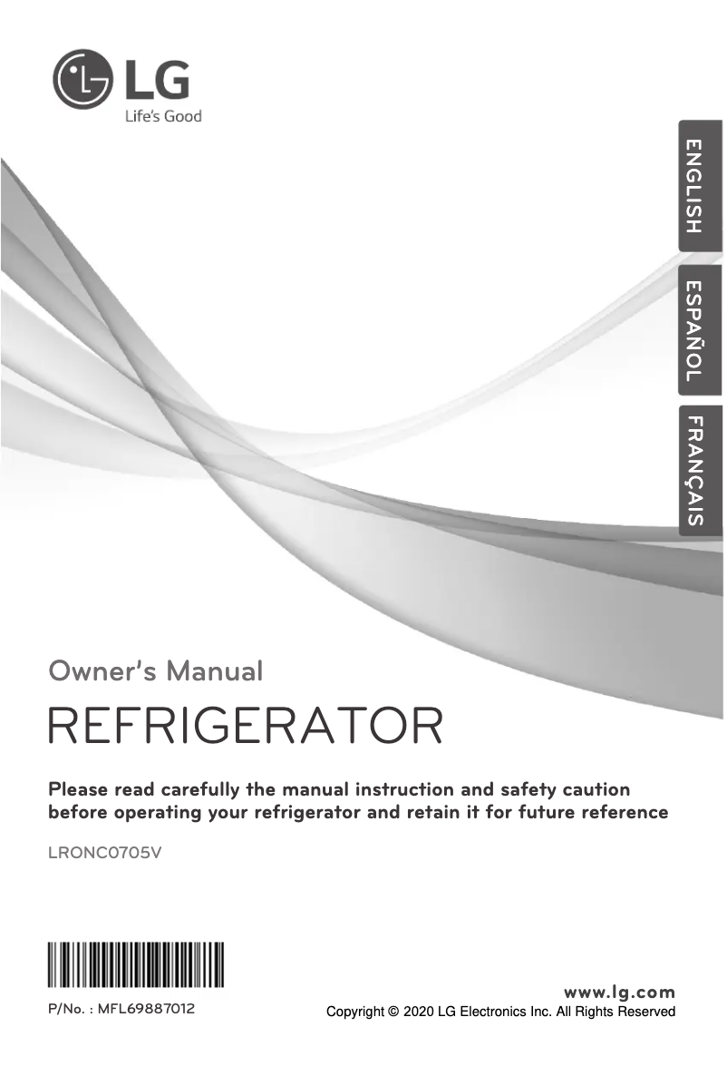 Página nº 1 - Manual de usuario LG LRONC0705V