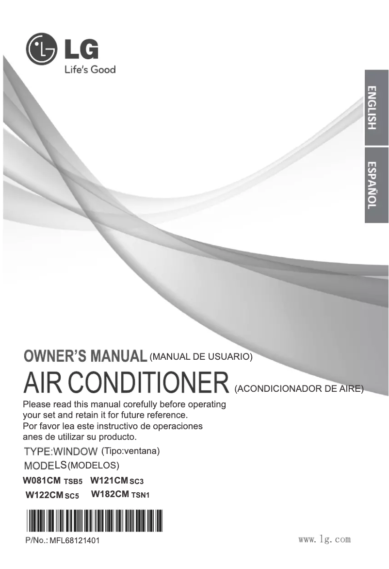 Página 1 del manual Manual de usuario LG W081CM