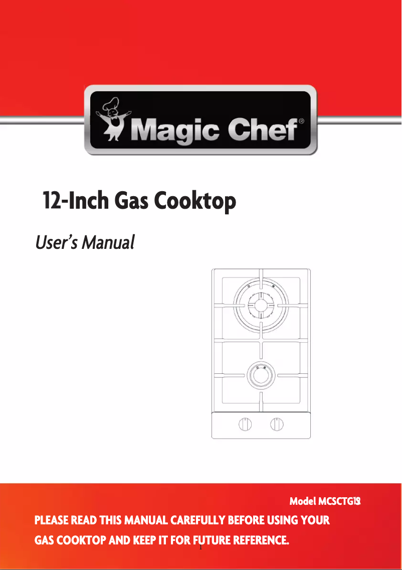 Imagen de la primera página del manual del dispositivo MCSCTG12S