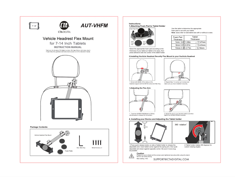 Imagen de la primera página del manual del dispositivo AUT-VHFM