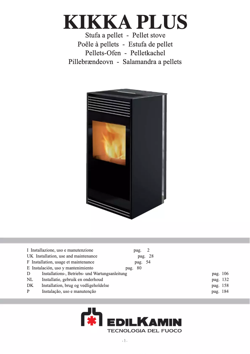 Imagen de la primera página del manual del dispositivo KIKKA PLUS