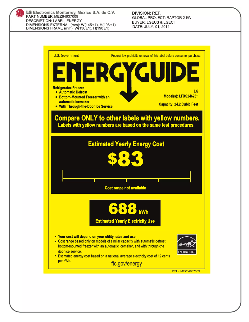 Imagen de la primera página del manual del dispositivo LFXS24623