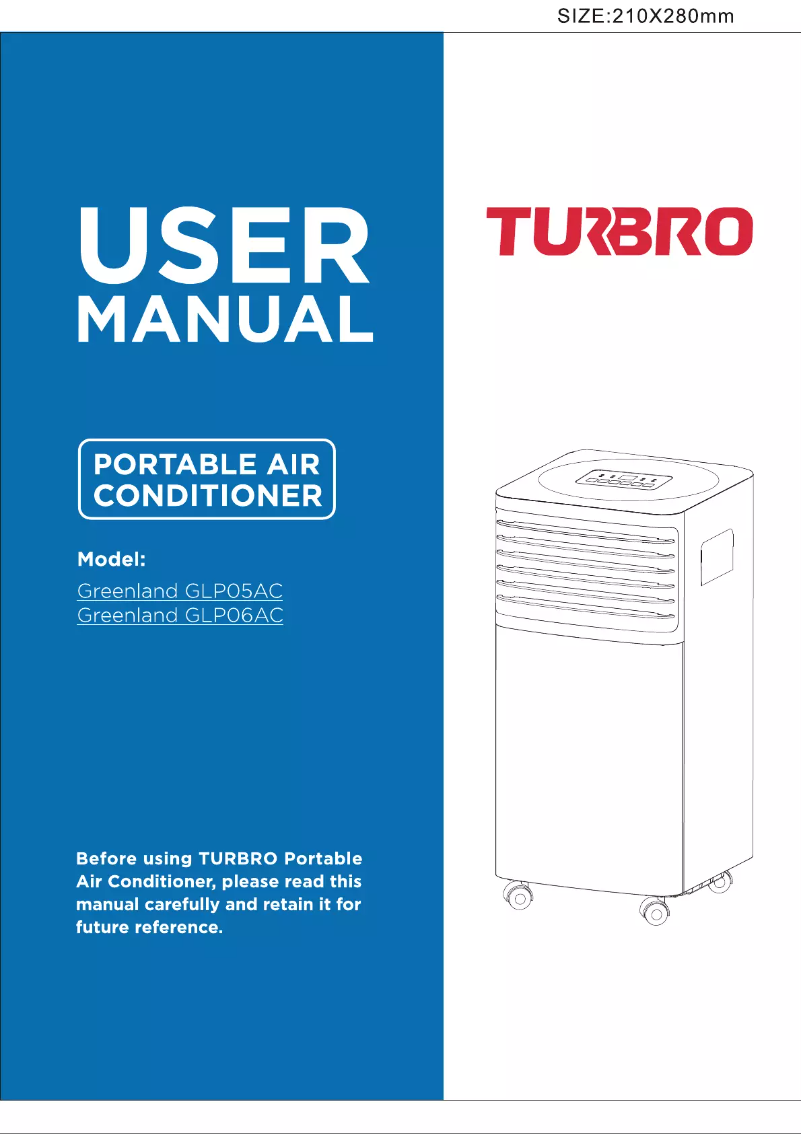 Página 1 del manual Manual de usuario TURBRO Greenland GLP05AC