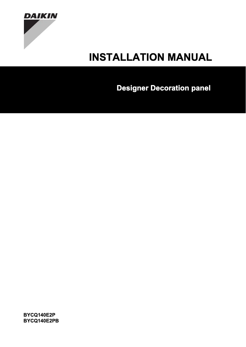 Imagen de la primera página del manual del dispositivo BYCQ140E2PB