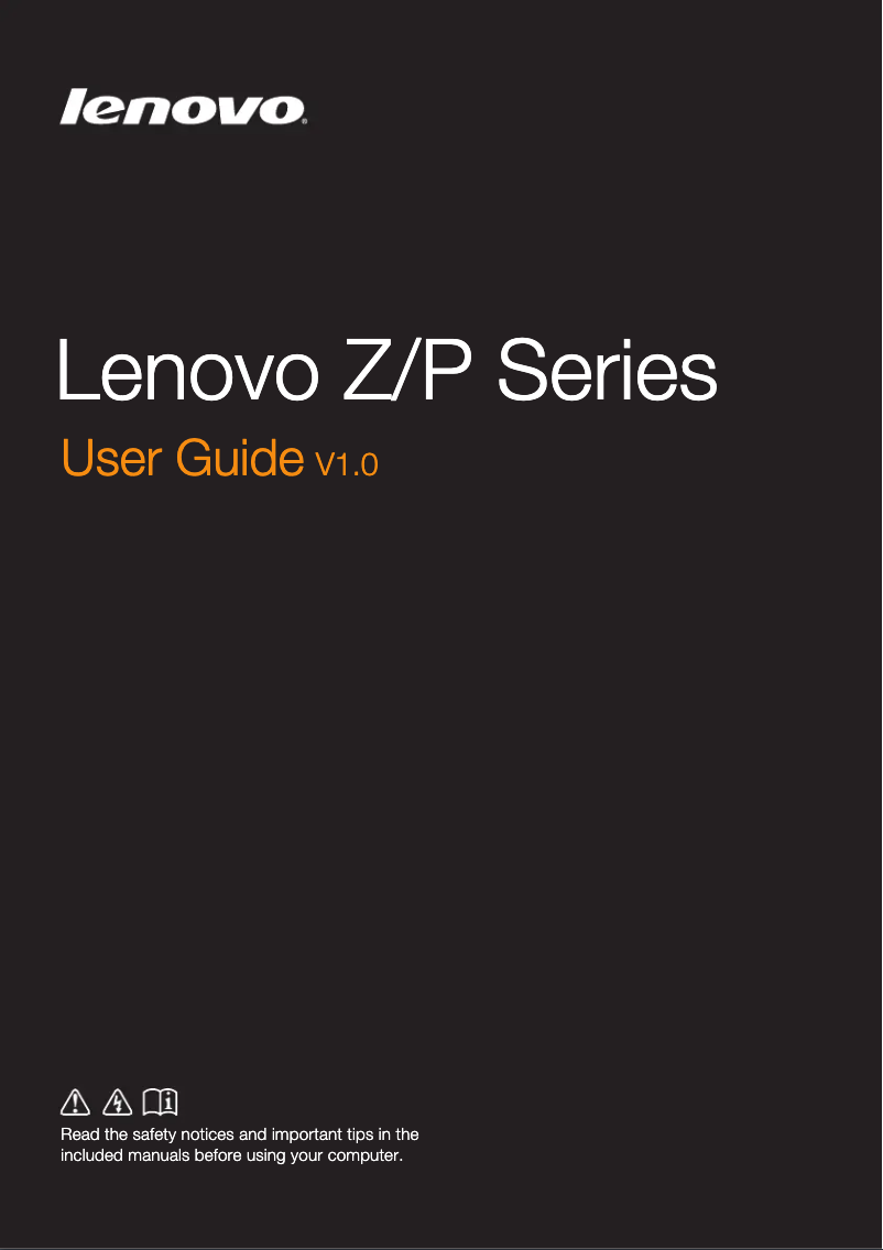 Página nº 1 - Manual de usuario Lenovo IdeaPad Z400