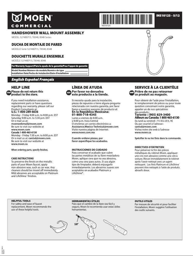 Imagen de la primera página del manual del dispositivo 52748EP15