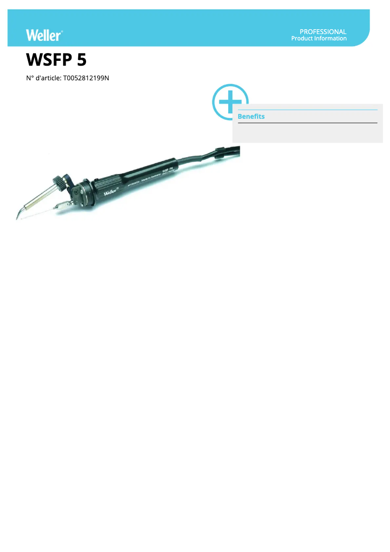 Imagen de la primera página del manual del dispositivo WSFP 5