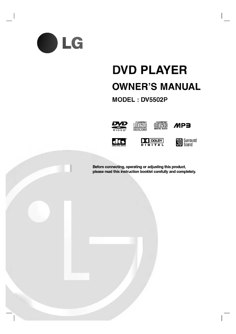 Página nº 1 - Manual de usuario LG DV5502P