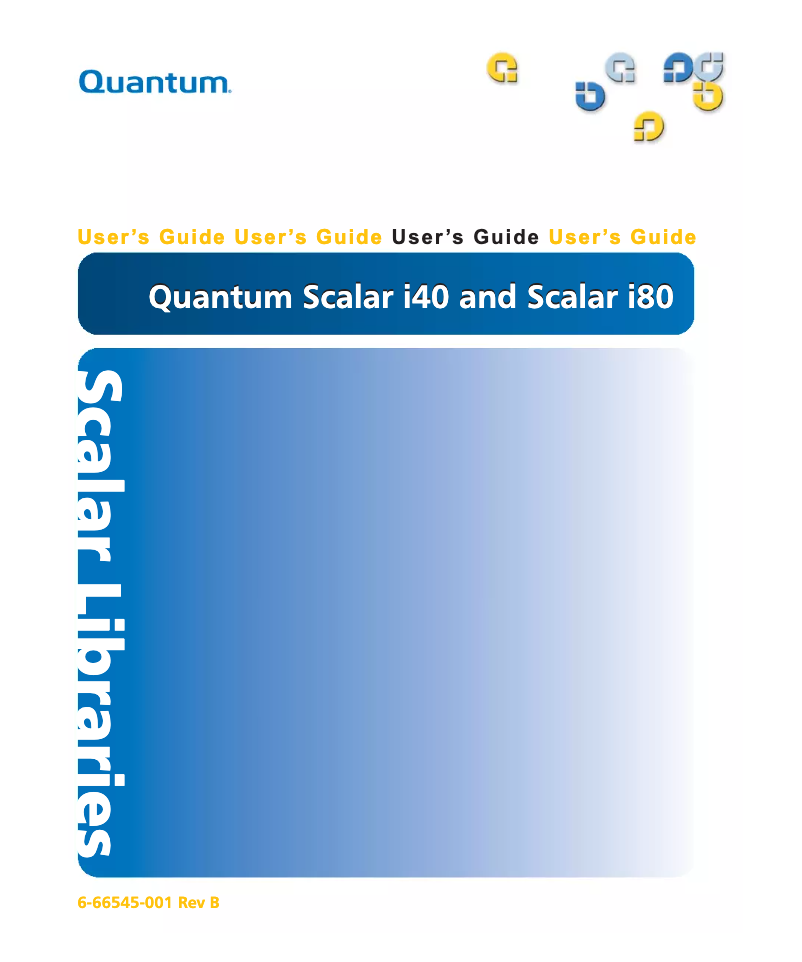 Página 1 del manual Manual de usuario Quantum Scalar i40