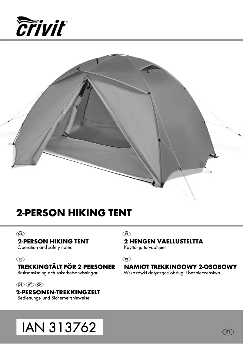 Página nº 1 - Manual de usuario Crivit IAN 313762