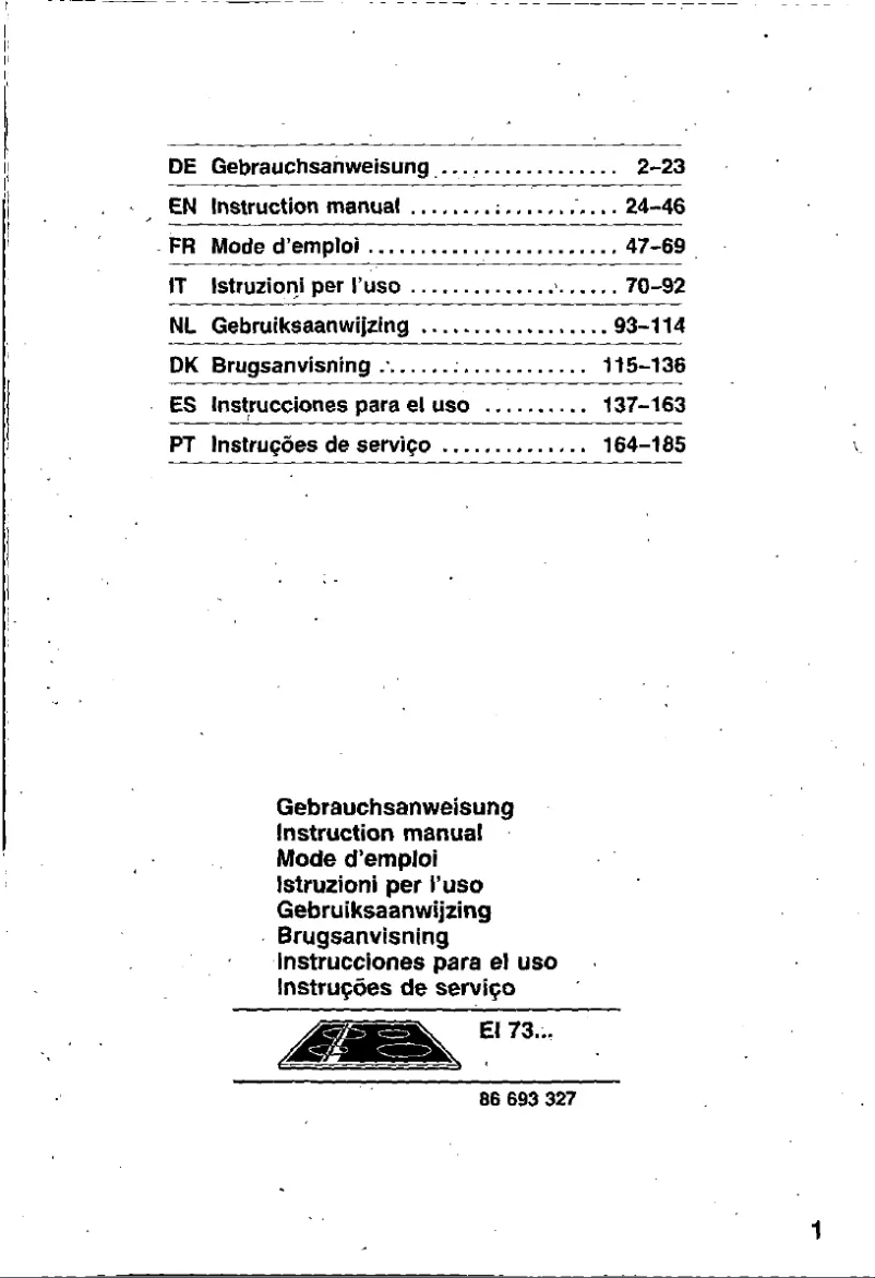 Imagen de la primera página del manual del dispositivo EI73251